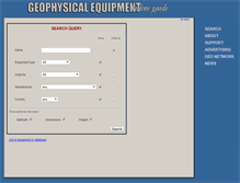 Tablet Screenshot of geoequipment.info